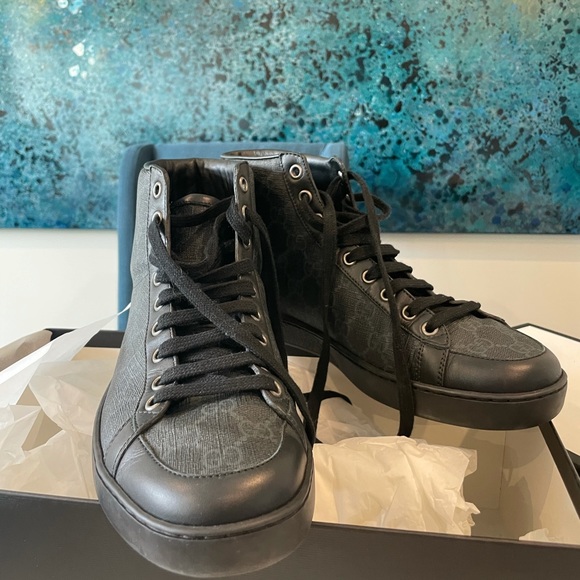Gucci high top Ace sneakers - Picture 1 of 6